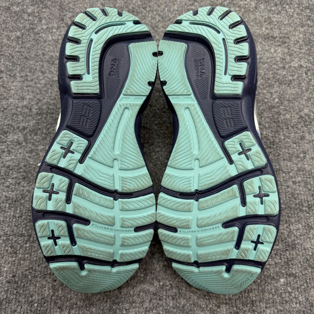 Brooks Adrenaline GTS 23 Running Shoes Mint Navy Blue 1203811B471 Womens 9 - Picture 8 of 8